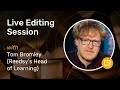 Live editing session with tom bromley  reedsy learning