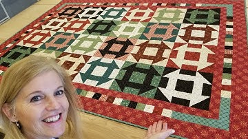 SUPER EASY Churn Dash Quilt! *****FREE PATTERN*****