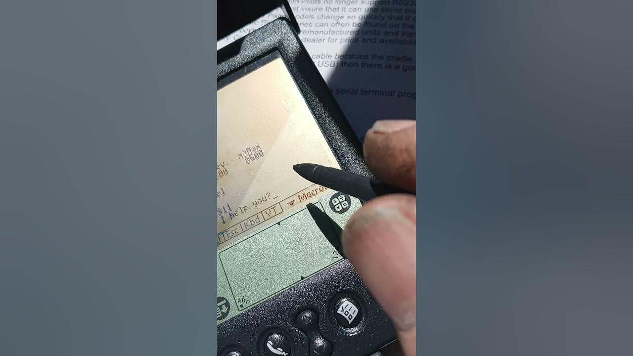 zilla controller using a palm pilot to read errors part 2 YouTube