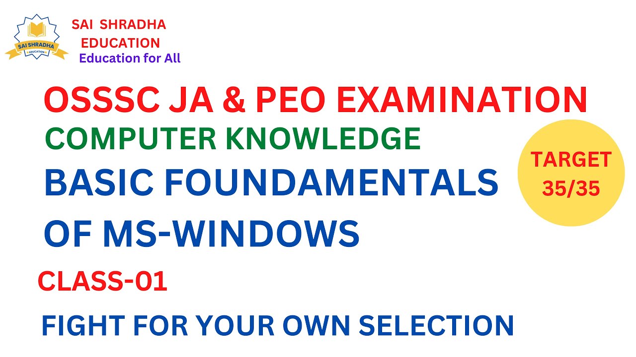 computer-knowledge-class-1-osssc-ja-peo-examination-youtube