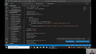 GUI login system dengan input file csv (Python)