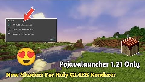 New Shader for Pojavalauncher Holy GL4ES Renderer 1.21 #pojavalauncher#minecraft #minecraftanimation