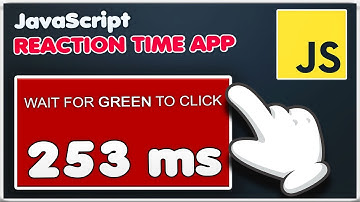 REACTION TIME JavaScript App FULL Tutorial 💥💯 | Test Your Reaction Time [JS APP]