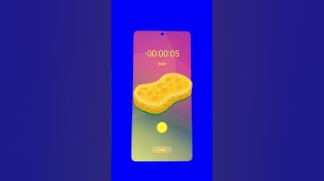 Groovy Step in Sponge Effect, but the Timecode is a Sponge Emoji in #shorts