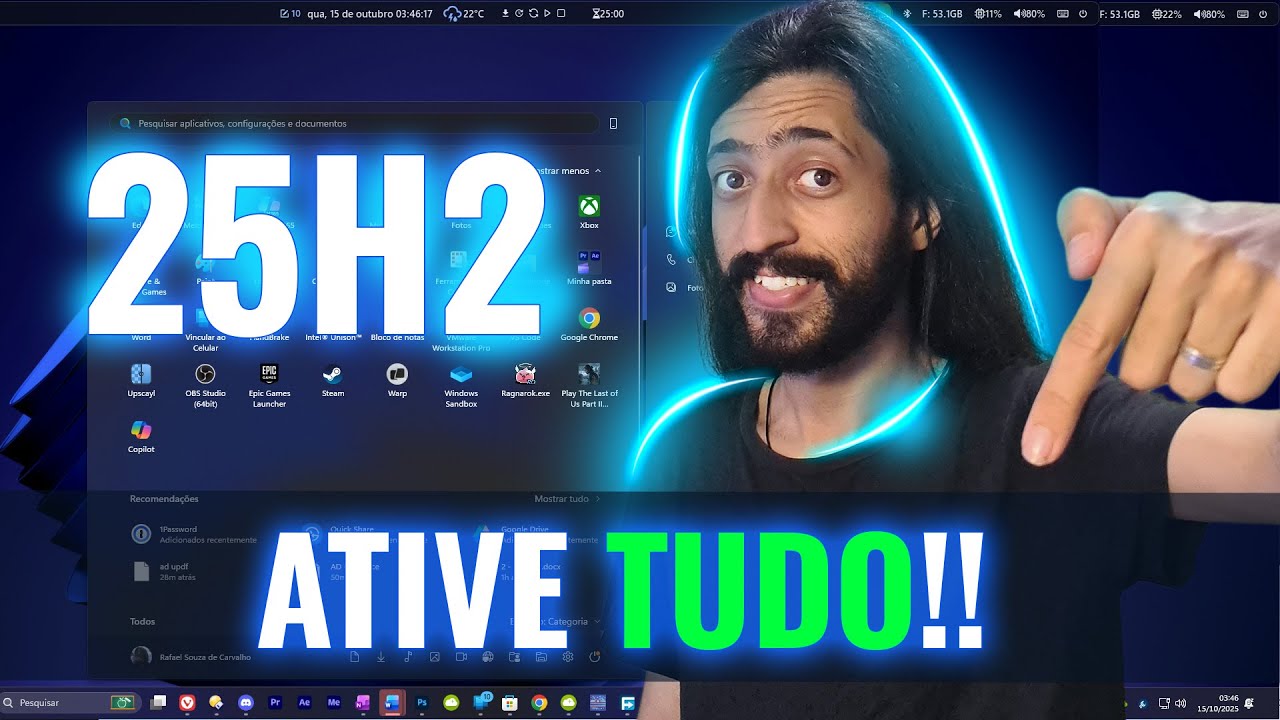 Atualizou pra 25H2 e nao mudou nada? FAÇA ISSO