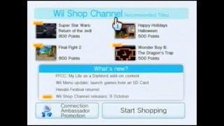 21 October 2009 Wii Shop Channel footage
