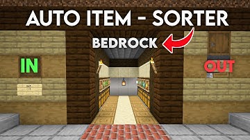 Automatic Sorting System MCPE / Minecraft Bedrock ! (1.17 | 1.16) | Easy Design |