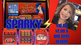 ⚡️SPARKY DOUBLE SIZZLING ROSE & JACKPOT POLLY⚡️KICKAPOO LUCKY EAGLE CASINO