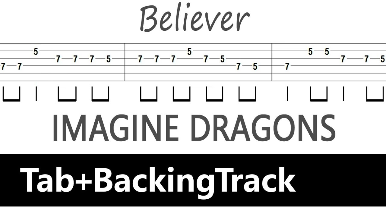 Imagine Dragons - Believer - Metal guitar tab - Kfir Ochaion