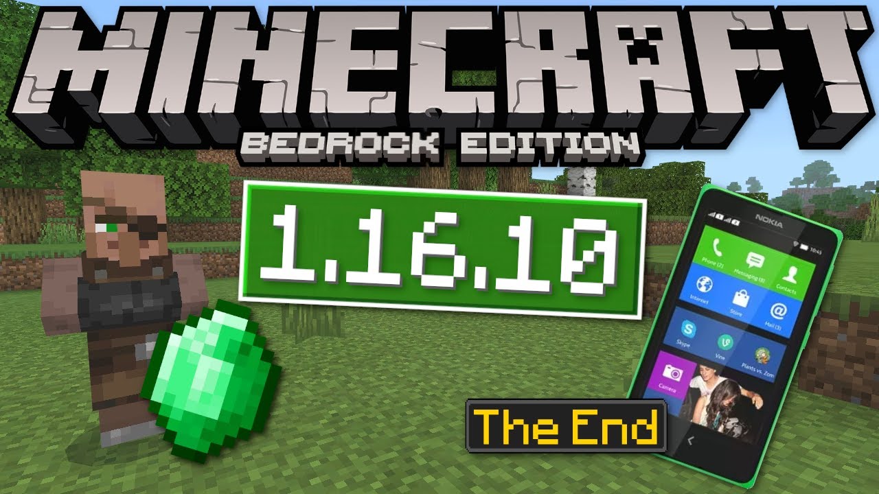 Minecraft Bedrock 1 16 10 Out Now Trading Old Mobile Change Log Mcpe Xbox Ps4 Switch Windows Youtube