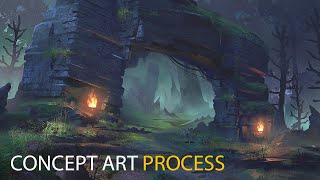 Forest Ruins: Concept Art Process