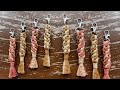 How to make Macrame Keychain | Crown Knot Pattern Hanging Method