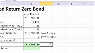 ACCTG 455: Excel Finance Class 92: Period (Holding) Returns For Zero Bond