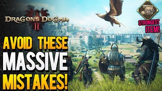 Dragon's Dogma 2 - Avoid These Massive Mistakes! 20  Best Tips & Tricks For Early & Mid Game