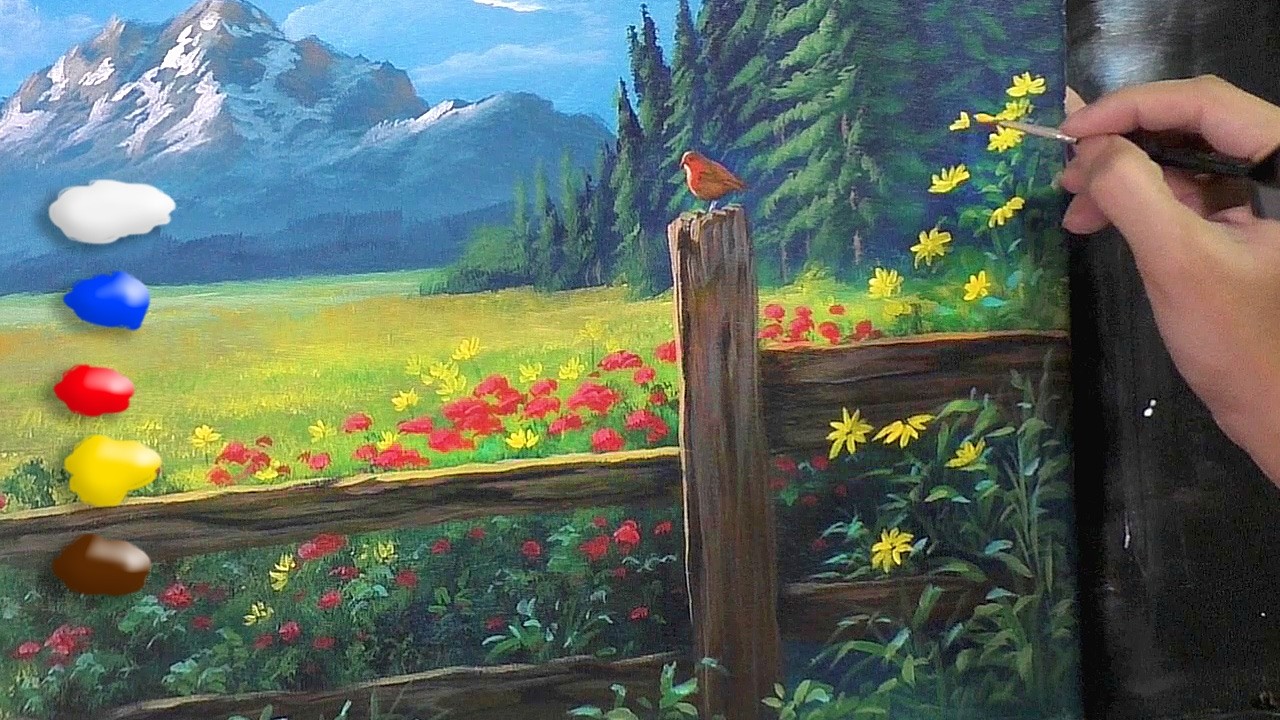 How to Paint Flowers in Spring / Time-lapse / JMLisondra