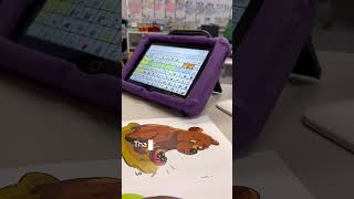 Working on nonverbal reading approach with AAC support #aac #specialeducation