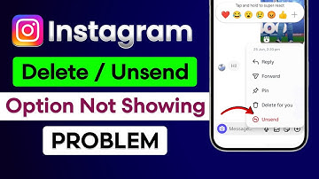 Fix Instagram Messages Delete Option Not Showing | Instagram Messages Unsend Option Not Showing