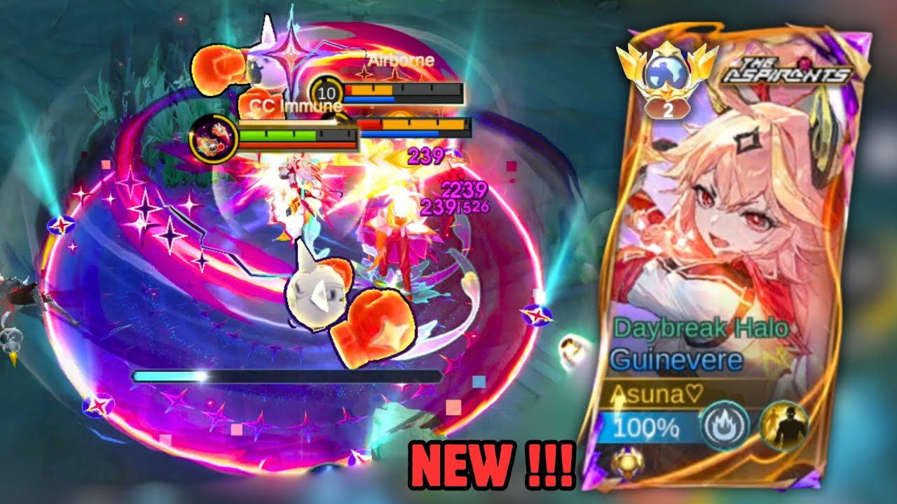 Finally!! Aspirants Guinevere Skin Gameplay IS HERE!! Mobile Legends 