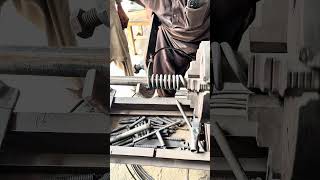 8mm Wire Spring Making on Lathe 🔥 | Satisfying Metal Work