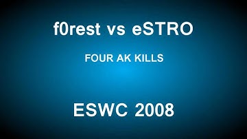 f0rest vs eSTRO [ESWC 2008]