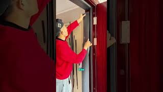Why Replace Your Door When You Can Just Wrap It?#DIYHome #HomeUpgrade #BudgetDIY #LifeHack #diy