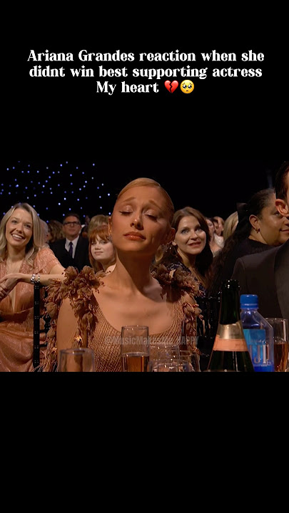Ariana cant hide her true feelings 🥺💔 #arianagrande #criticschoiceawards