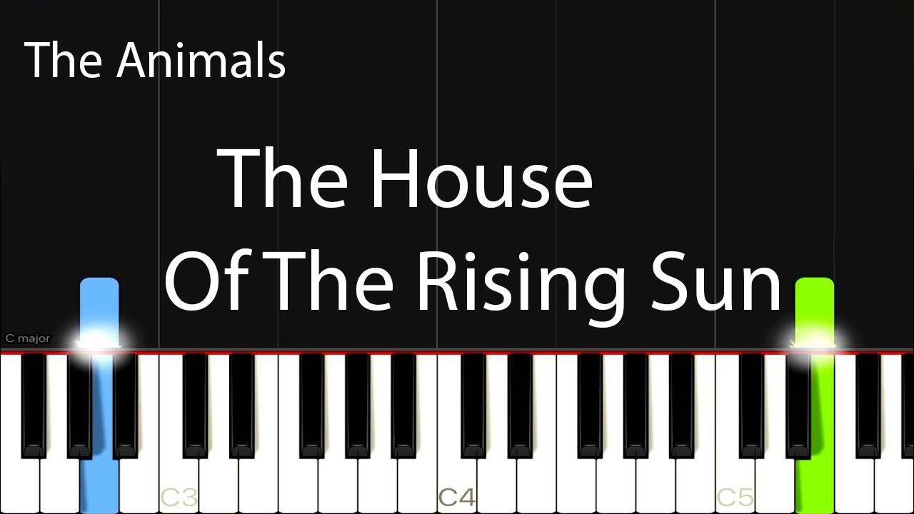 The Animals The House Of The Rising Sun Piano Tutorial YouTube