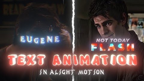 Ae like text animation in alight motion 🔥👀 + preset |