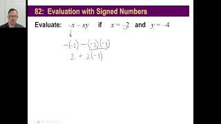 Saxon Math - Pre-Algebra 1/2: 3rd Edition (Lesson 82) - Evaluation with Signed Numbers