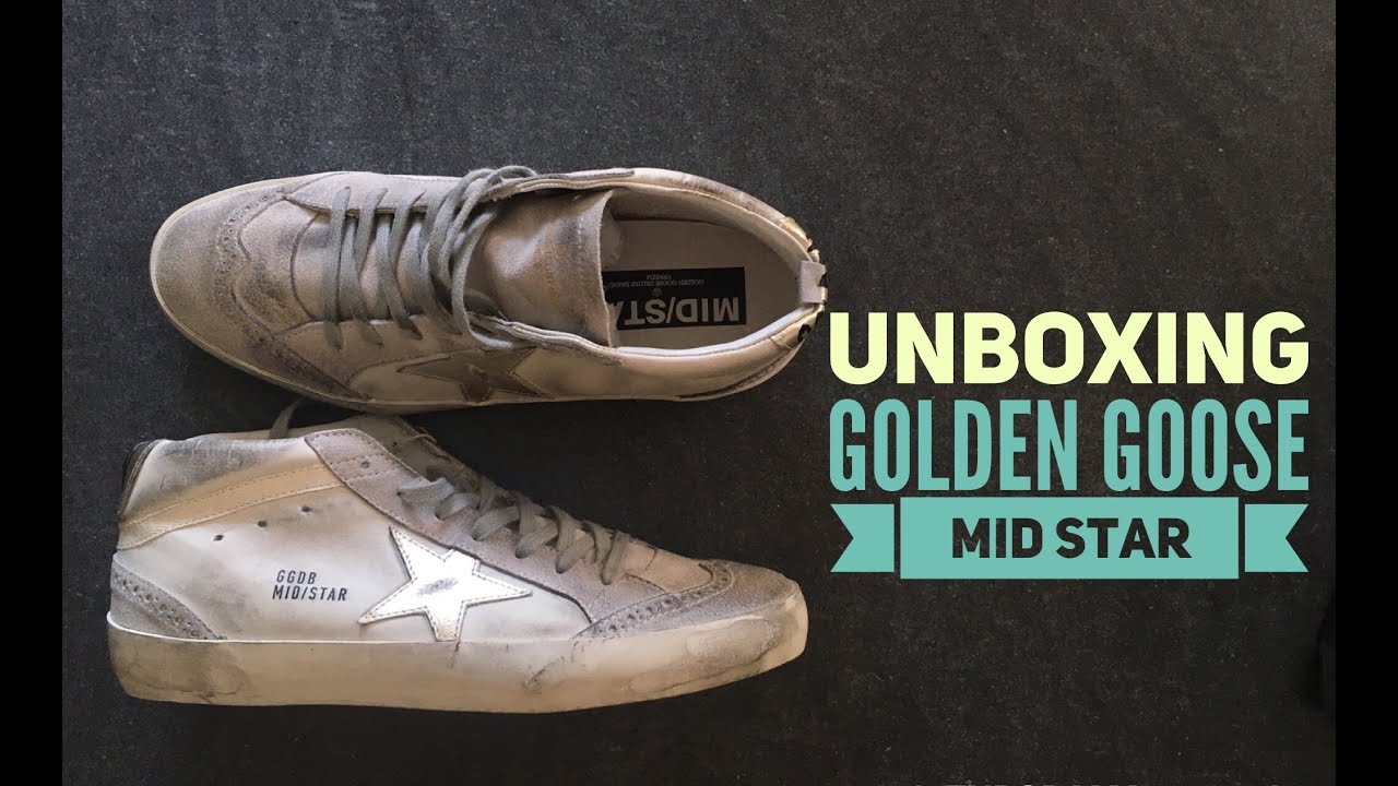 Golden Goose Mid Star Sneaker | UNBOXING | luxury shoes | 2016 | HD