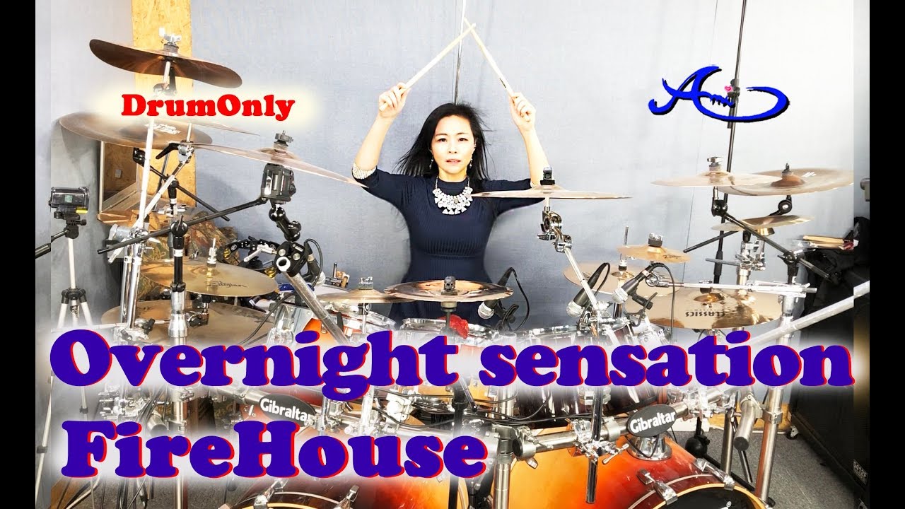 FireHouse - Overnight Sensation drum-only(cover by Ami Kim)(#64-2)