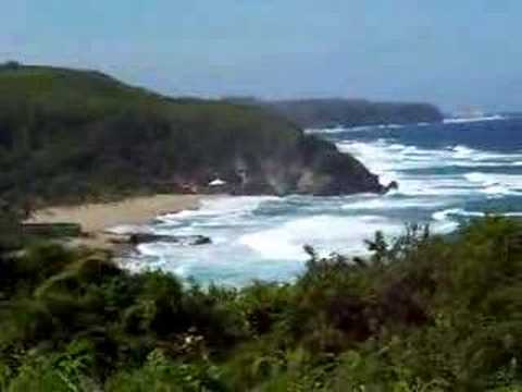 View of Guajataca Beach and Guajataca Tunnel taken on Saturday December 23, 2006 from Route #2 in Quebradillas, Puerto Rico. The beach is located in Quebradillas, and the tunnel is located in Isabela, Puerto Rico.