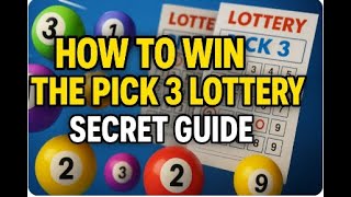 How to win the Pick 3 Lottery - Secret Technique Guide #pick3