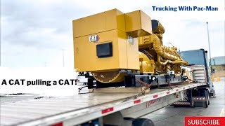 Hauling A 45,000lb CAT Generator by Trucking With Pac-Man 867 views 11 months ago 9 minutes, 35 seconds