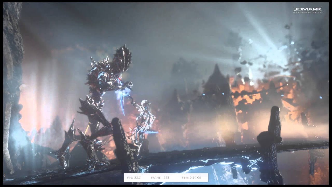 3DMark 2013 / fire strike combined / render 33 fps