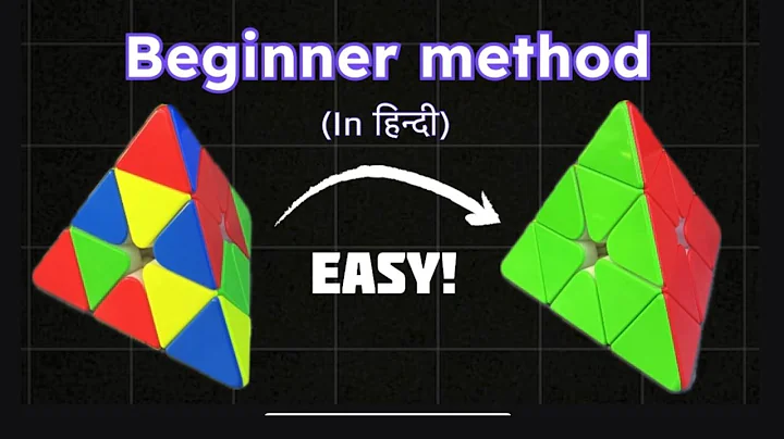 How to solve PYRAMINX | EASY BEGINNER tutorial | Hindi