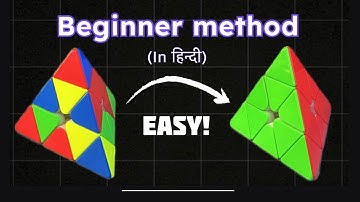 How to solve PYRAMINX | EASY BEGINNER tutorial | Hindi