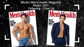 Wonho Men's Health Magazine March 2021 Unboxing ; Close Up