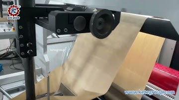 V bottom paper bag making machine with plastic window