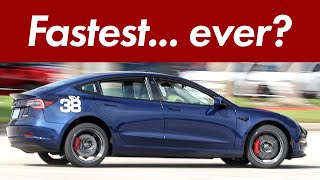 The Fastest Autocross Course Ive Driven - Tesla Model 3 Performance