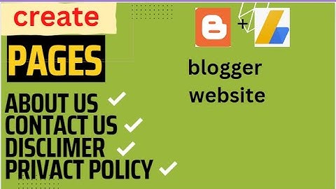 Create Pages in Blogger for AdSense Approval || Blog Course in Hindi/Urdu