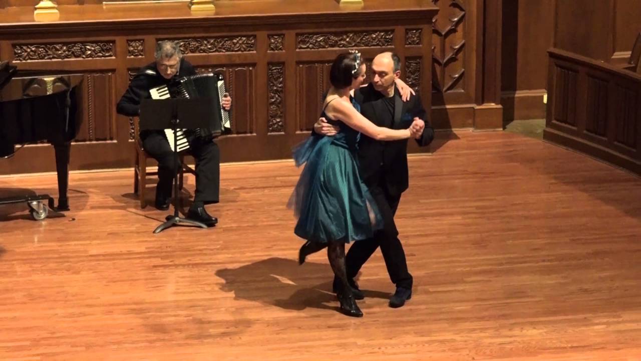 Jacques St.-Cyr and Maria Castello dance tango to Astor Piazzolla