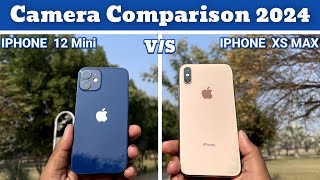 iPhone 12 Mini VS iPhone XS Max Camera Comparison in 2024🔥| Detailed Camera Test in Hindi⚡️