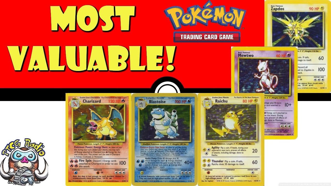 Most Valuable Base Set Pokémon Cards! 1st Ever Set! Top 10