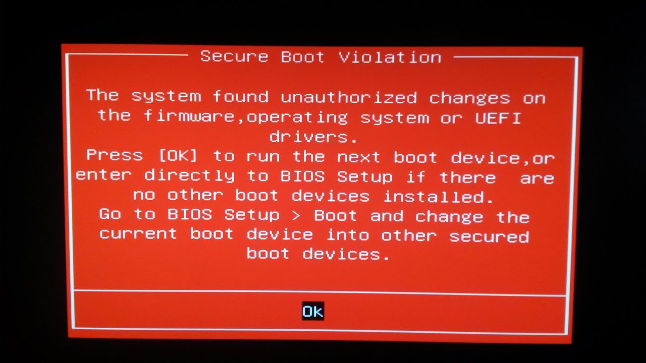 Ошибка безопасная загрузка не включена. UEFI secure Boot Violation. Secure Boot не поддерживается. Secure Boot Violation the System found unauthorized changes on the Firmware. Gigabyte hp61 как включить secure Boot.