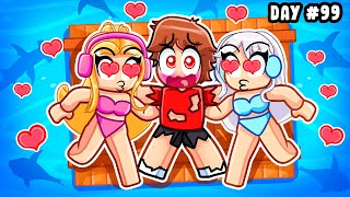 Stranded 7 Days At Sea With My Crazy Fan Girls In Roblox...