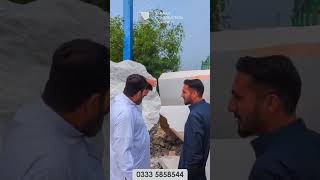 🔨 Work in Progress!We’ve begun the cutting of premium Ziarat White Marble