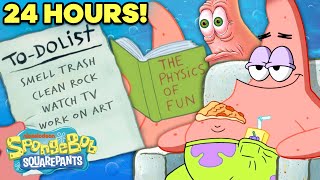 24 Hours inside Patrick's House! 🏚 | SpongeBob