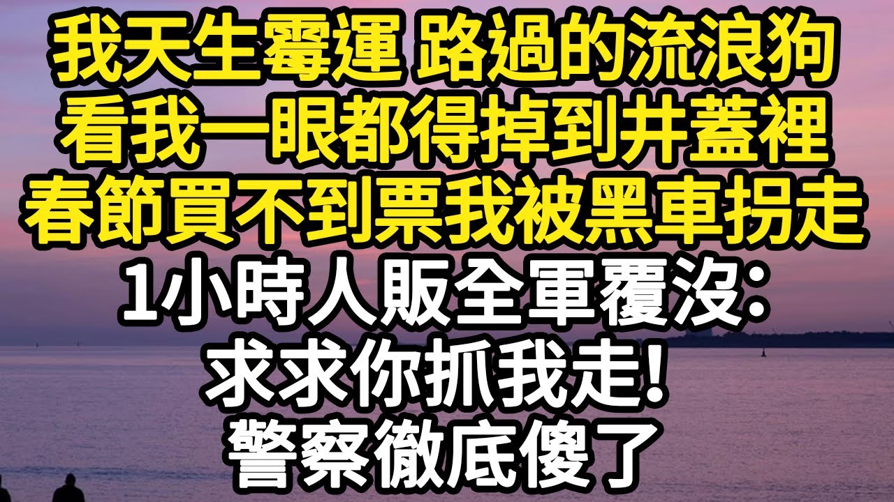 我天生霉運 路過的流浪狗，看我一眼都得掉到井蓋裡，春節買不到票我被黑車拐走，1小時人販全軍覆沒：求求你抓我走！ 警察徹底傻了#故事#悬疑#人性#刑事#人生故事#生活哲學#為人哲學