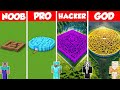 SECRET MAZE BASE HOUSE BUILD CHALLENGE - Minecraft Battle: NOOB vs PRO vs HACKER vs GOD / Animation